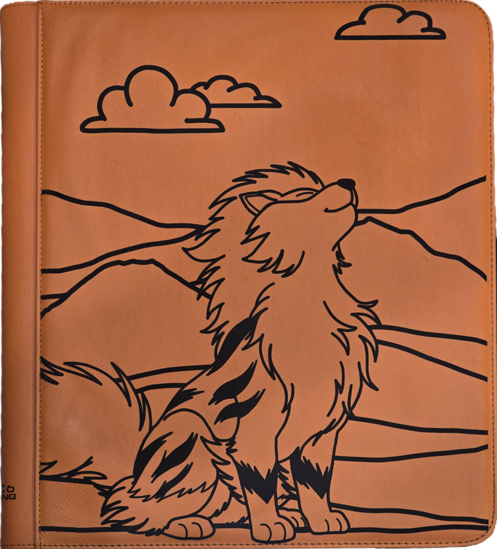 Arcanine Custom Laser Engraved TCG Binder