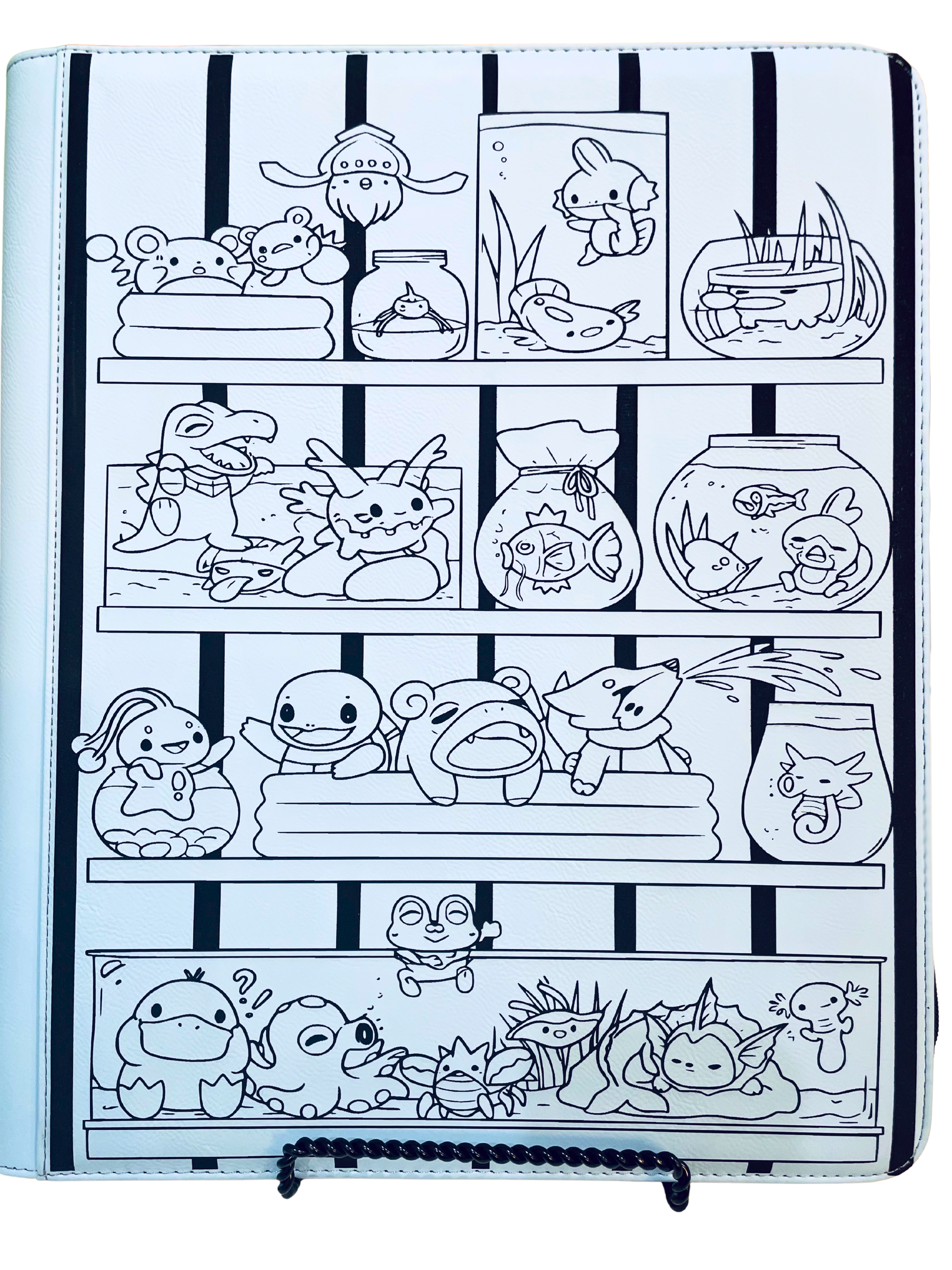 Water Type Custom Laser Engraved TCG Binder