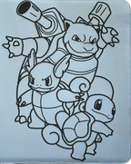 Blastoise Evolution Line Custom Laser Engraved TCG Binder