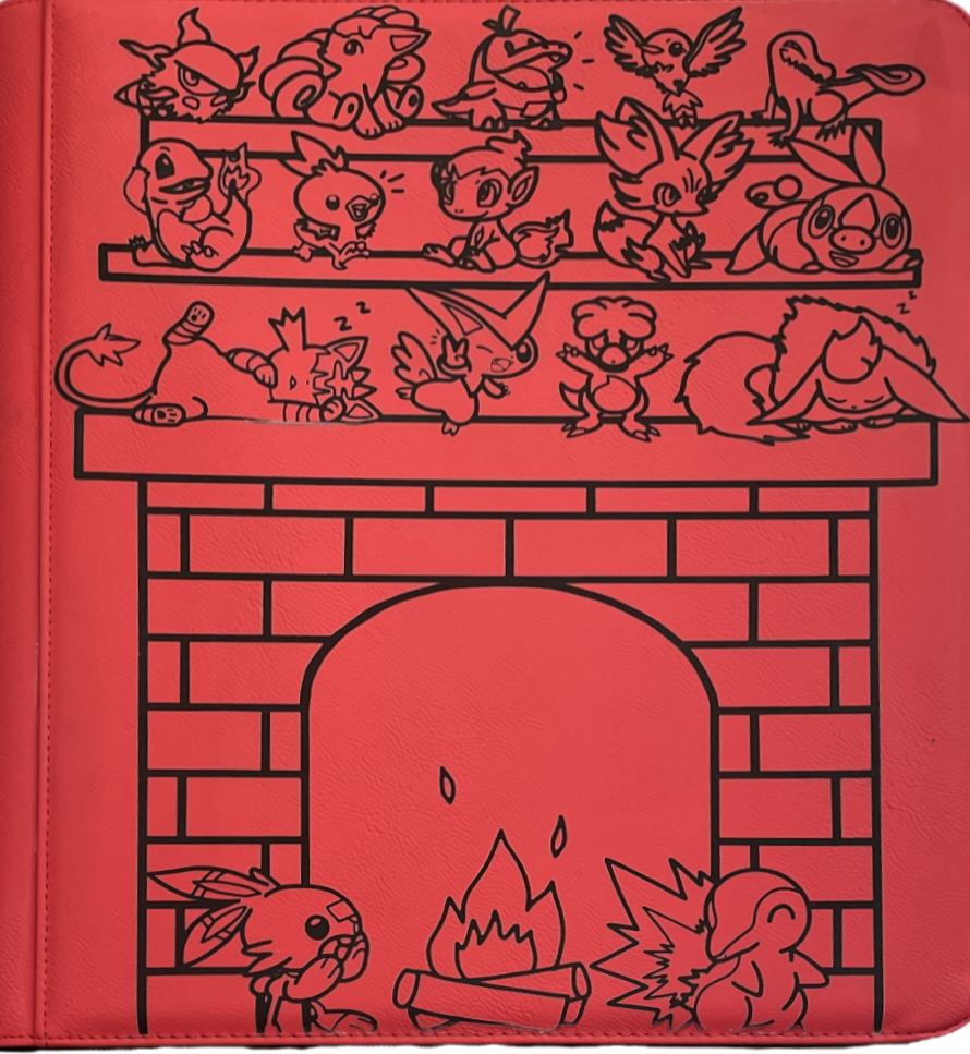 Fire Type Custom Laser Engraved TCG Binder