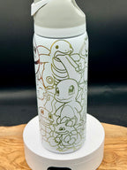 “Gotta catch 'em all" 32 oz Laser Engraved Water Bottle