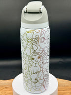 “Gotta catch 'em all" 32 oz Laser Engraved Water Bottle