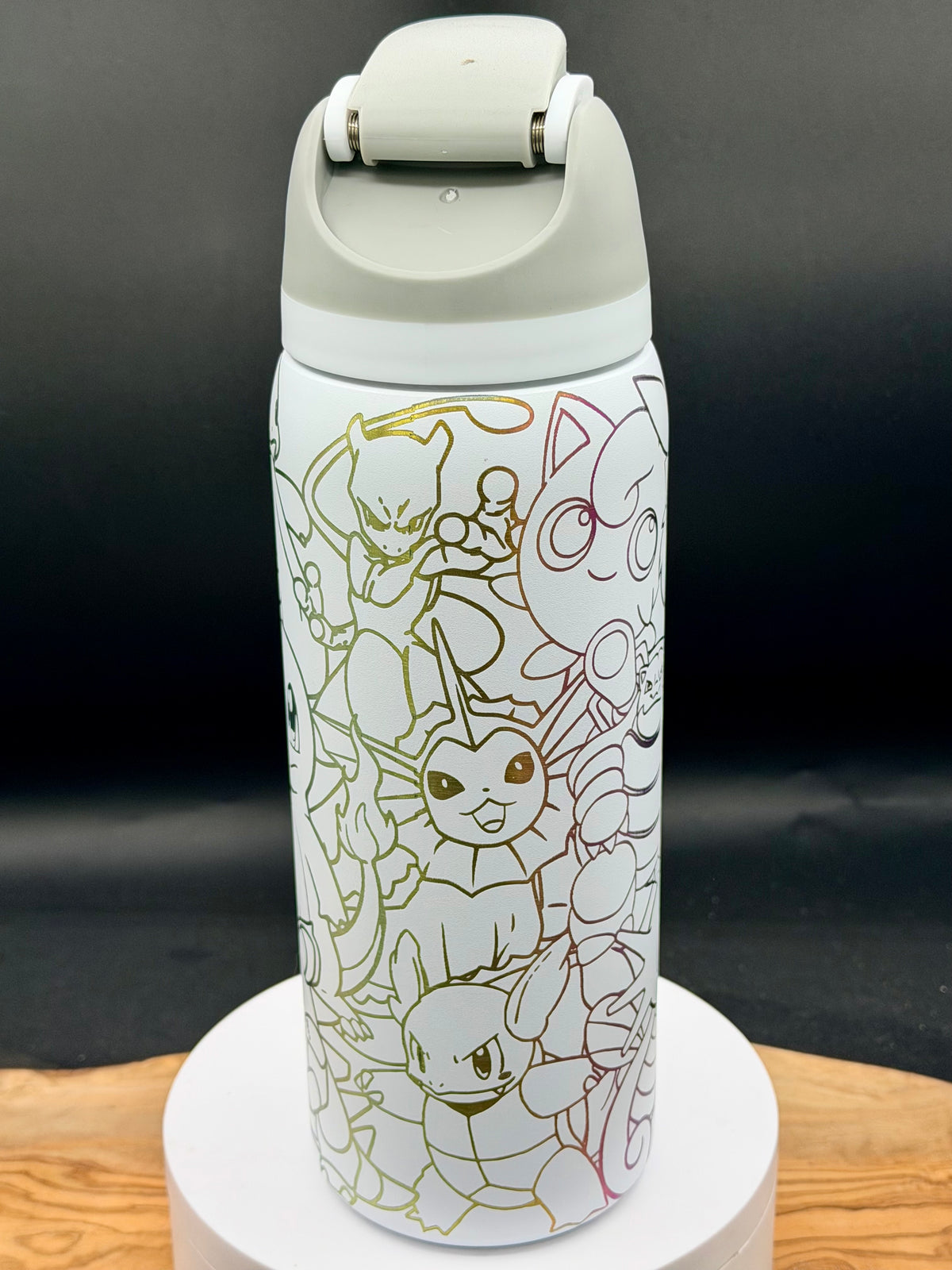 “Gotta catch 'em all" 32 oz Laser Engraved Water Bottle