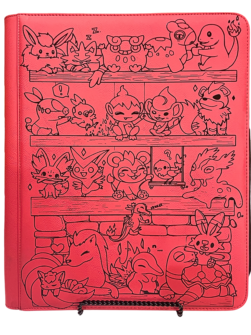 Fire Type Custom Laser Engraved TCG Binder