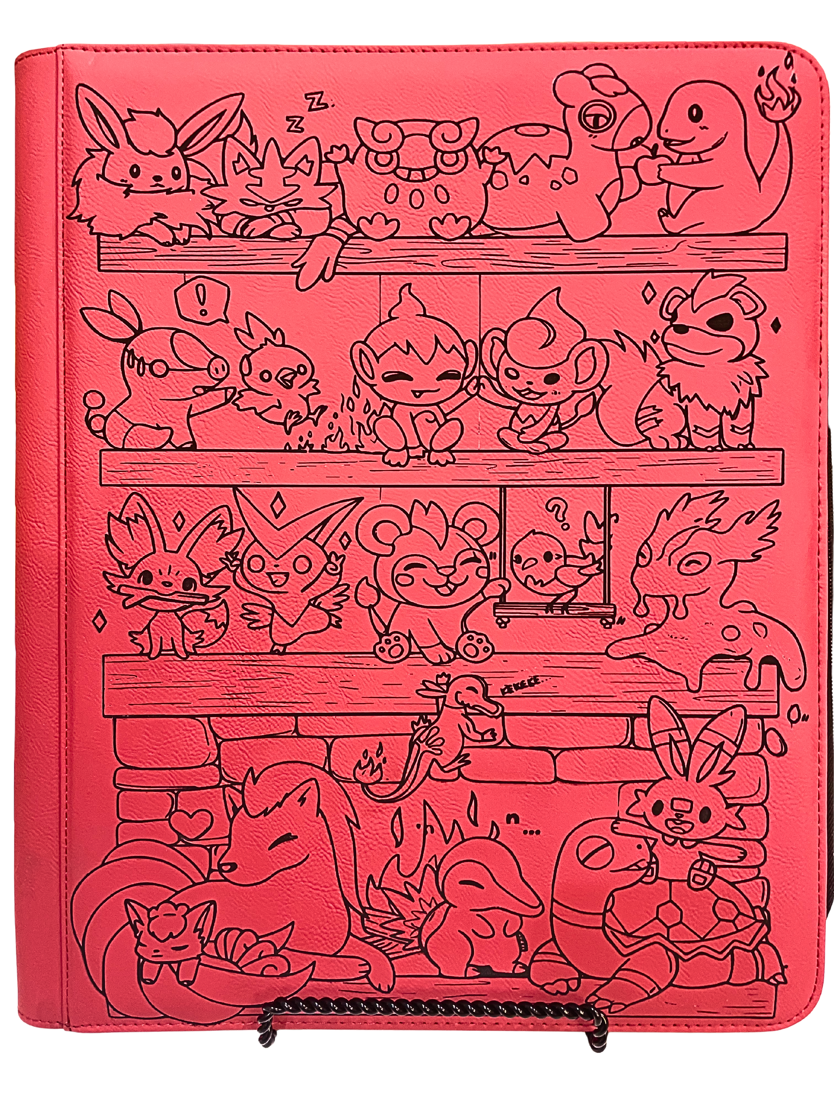 Fire Type Custom Laser Engraved TCG Binder